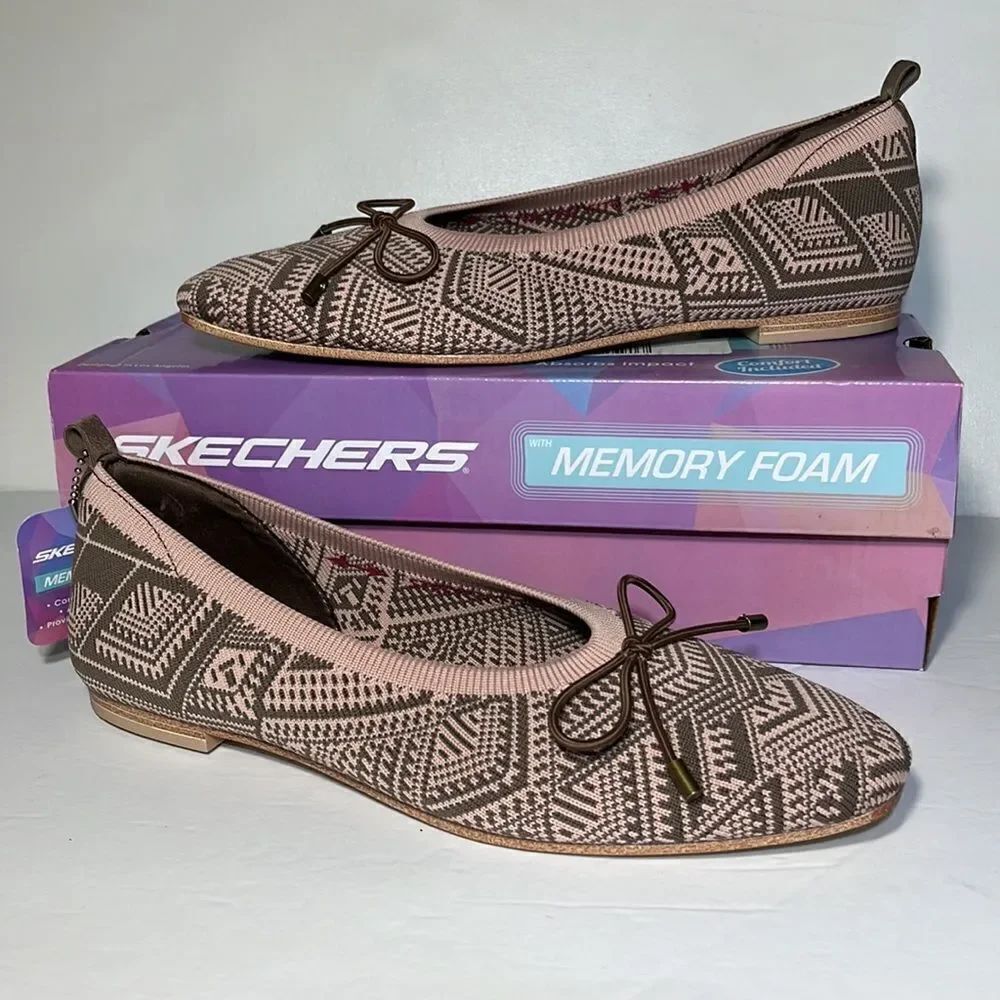 Skechers Cleo Snip Sweet Class Knit Vegan Skimmers